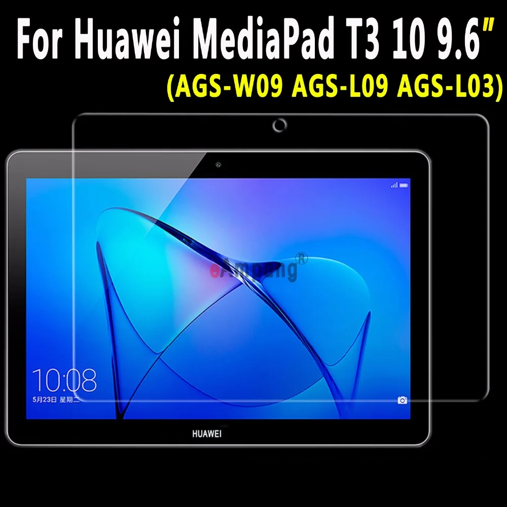 

Tempered Glass Screen Protector For Huawei MediaPad T3 10 9.6 inch AGS-W09 AGS-L09 AGS-L03 Ultra-thin Clear Scratch Resistant