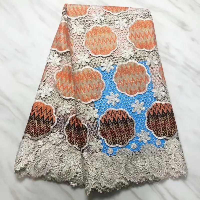 Высокое качество Kant Stof Ankara воск кружева Stof Afrikaanse Kant Stof nieuwe воск Koord Kant voor vrouwen свадебное вечернее платье Stuur gratis - Цвет: As pictures 6
