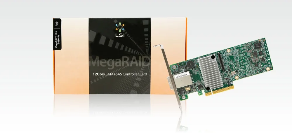RaidStorage LSI MegaRAID SAS 9380 8e LSI00438 SFF8644 1 ГБ кэш памяти PCI E3.0 x8 Низкопрофильная RAID контроллер