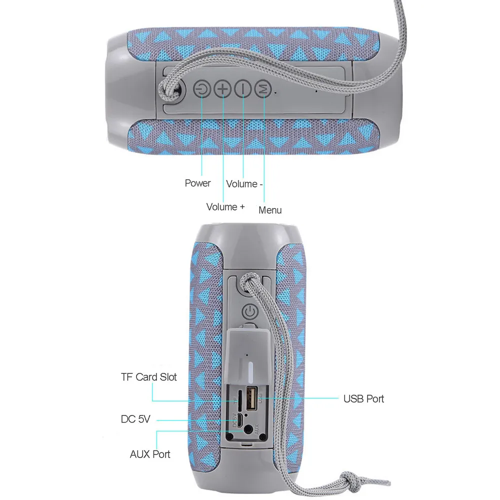 Водонепроницаемая портативная уличная колонка стерео сабвуфер саундбар