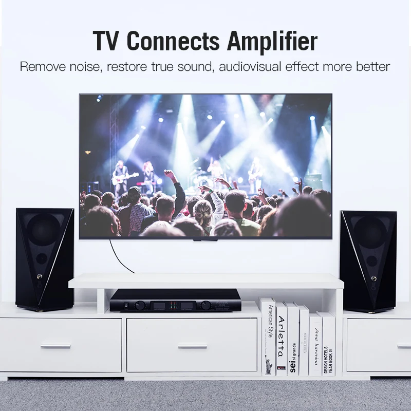Vention 2RCA к Аудио кабель папа мужчине RCA 1 м 2 3 для домашнего кинотеатра DVD усилитель