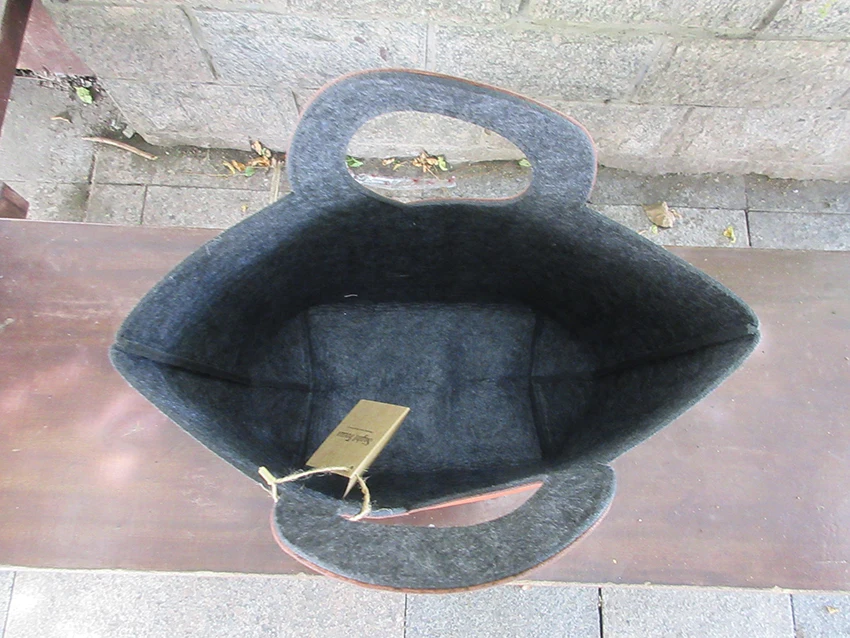 Сумка-тоут Sight Focus серая с открытым карманом вместительная мягкая складная