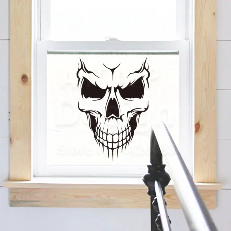 Новый дизайн искусства недорогой домашний декор виниловая голова дьявола черепа