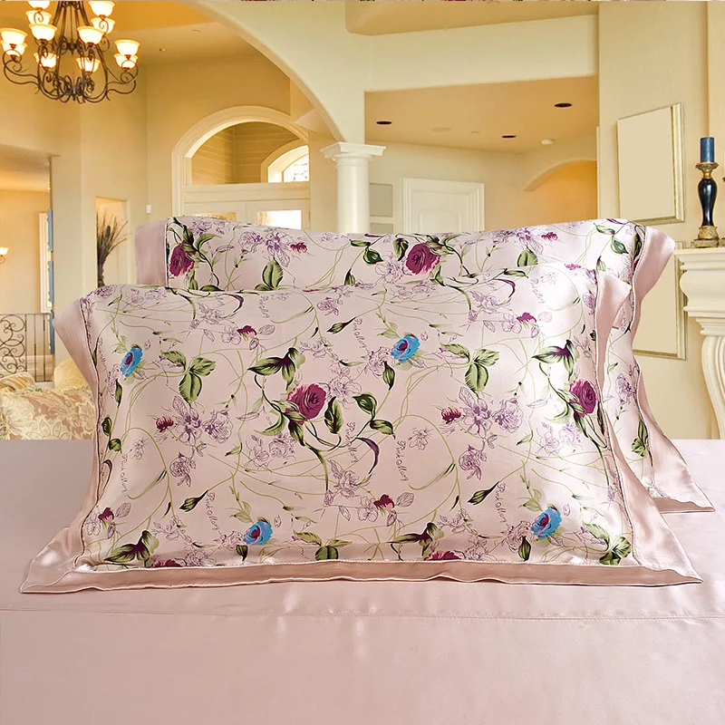 19 Mommie Luxury Silk 4 Pieces Bedding Set 100% Real Mulberry Single Double Size Bed Sheet Duvet Cover Pillowcase | Дом и сад