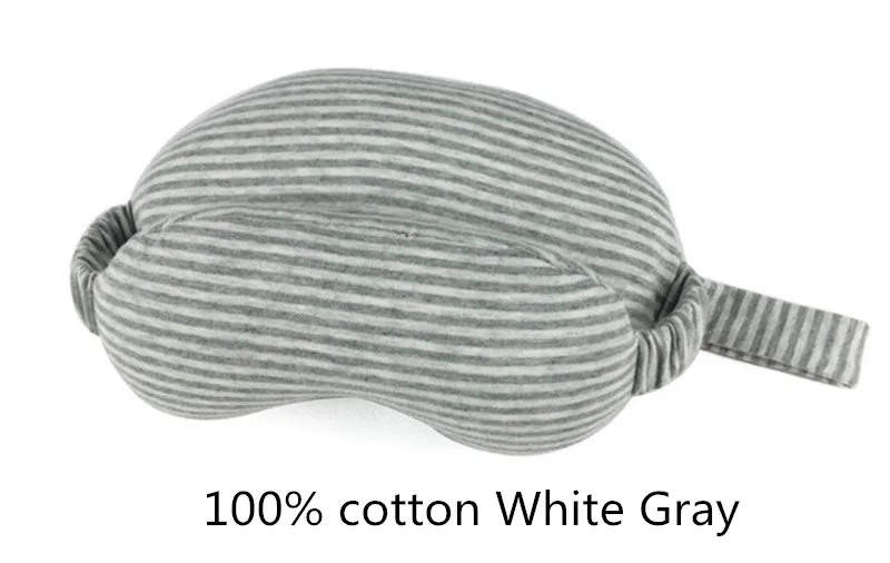 White Gray Многофункциональная бизнес-подушка для шеи, маска для глаз и сумка для хранения с ручкой, портативная 70 г, размер 13*14*24 см, удобная - Color: White Gray