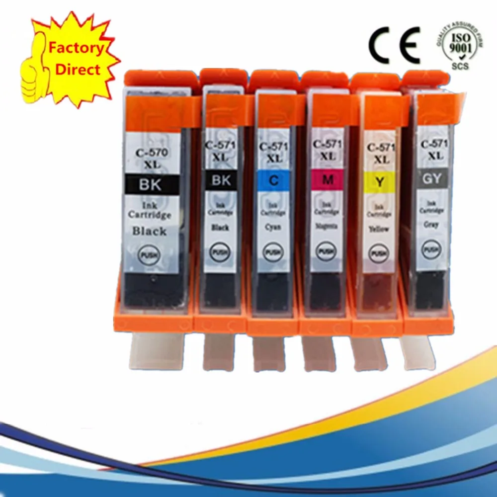 PGI 570 PGI-570 PGI570 PGI-570XL PGI-570BK для Pixma MG7750 MG7751 MG7752 MG7753 Замена чернильных картриджей -