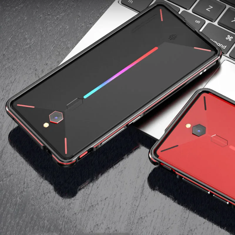 Роскошный бренд Алюминиевый металлический бампер 6,0 ''для Nubia Red Magic Red Devil металлические чехлы крышка Колонка Форма рамка NX609J