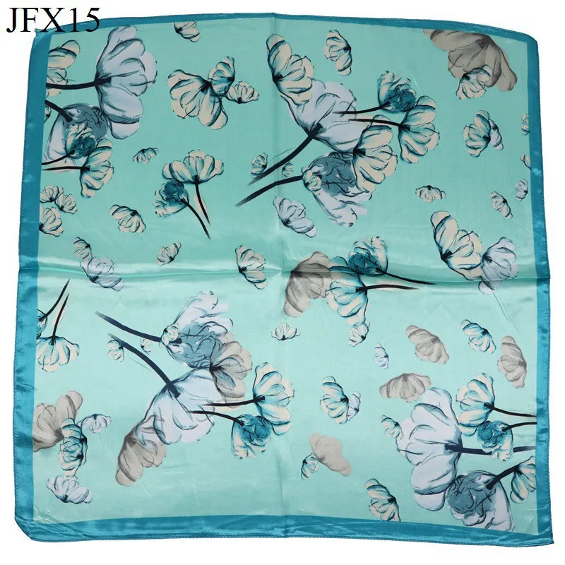 Мода подарок цветок небольшой площади 40% натуральный шелк Для женщин шарфы