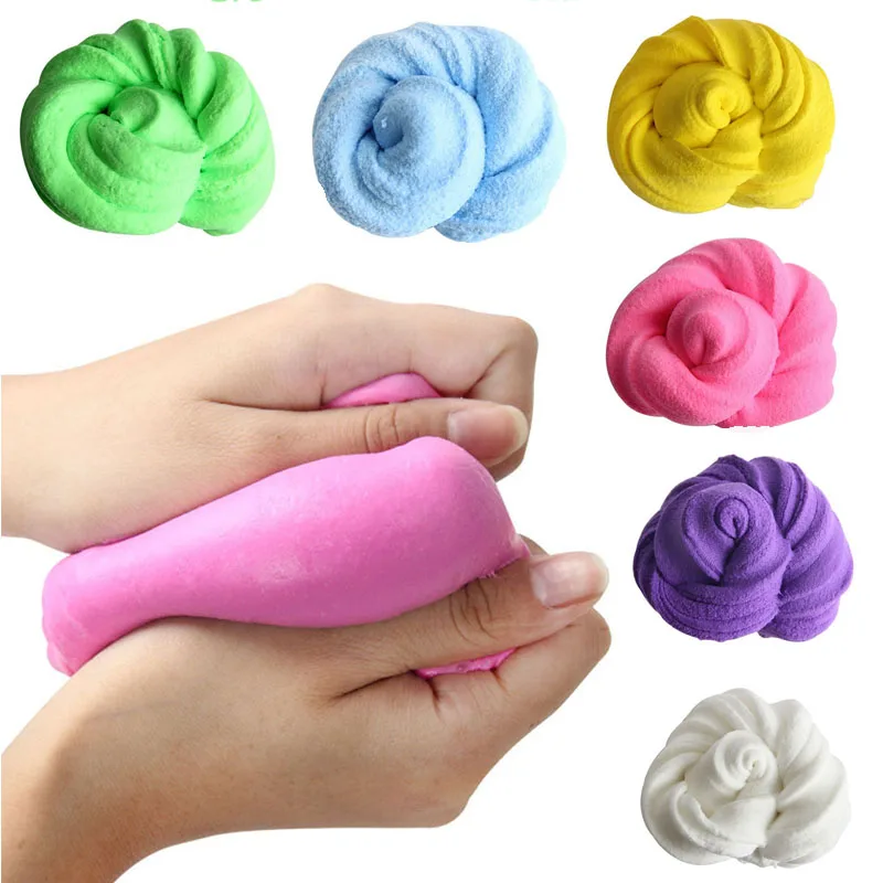 2018 новое поступление смешной DIY хлопковой слизь глина 3D пушистая Floam