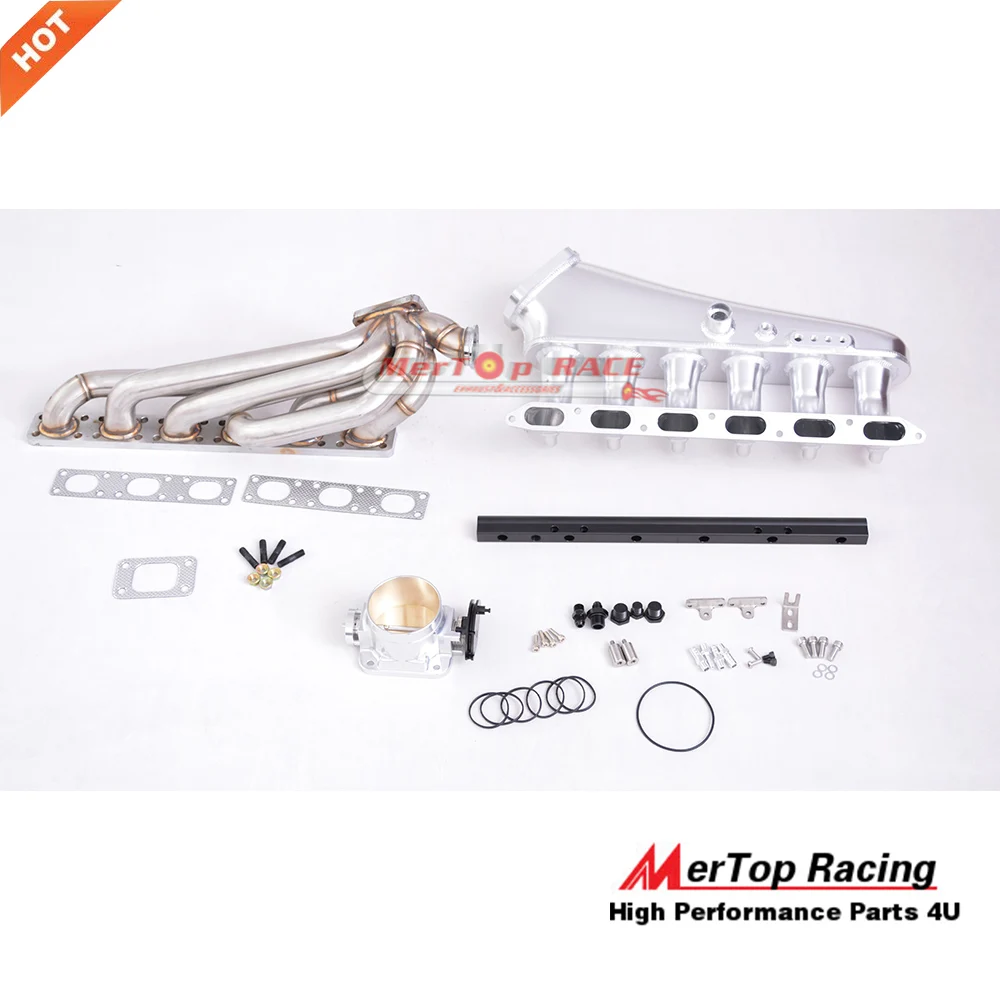 MERTOP RACE E36 M50 M52 S50 S5 T3 TurboManifold + заготовка впускного коллектора 90 мм с комплектом