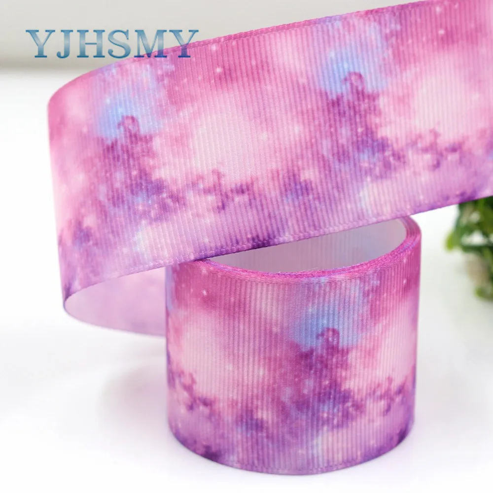 

YJHSMY G-181013-1379,10yards 38mm Colorful sky Ribbons Thermal transfer Printed grosgrain,Gift wrapping,DIY Handmade materials