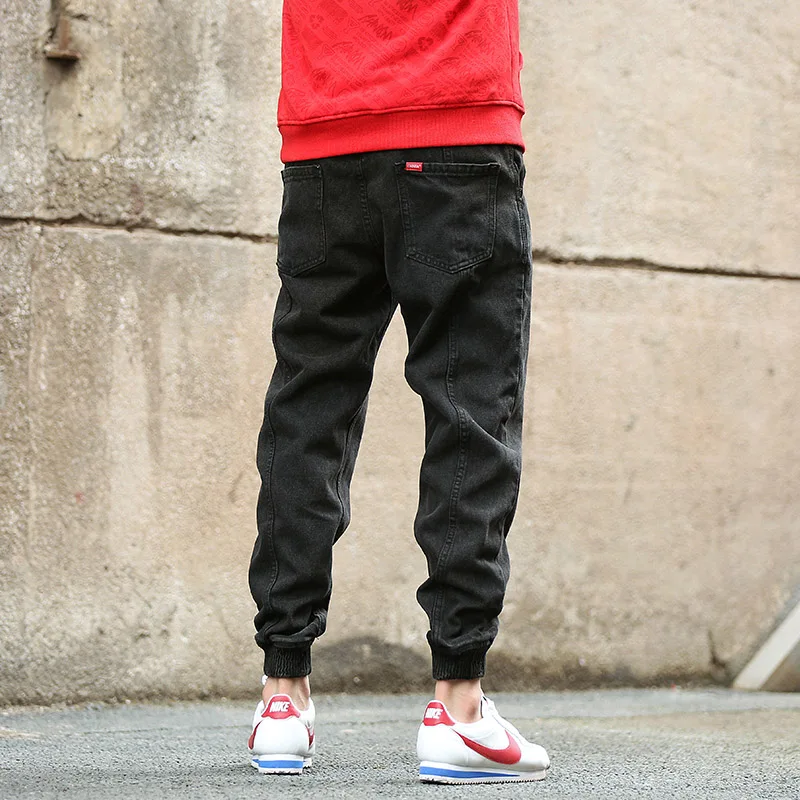 CHINISM мужские повседневные штаны для бега черные джинсы со снежинками Vaqueros Boutique