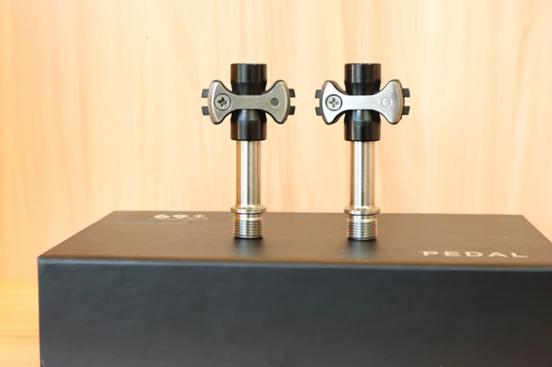 Дорожный велосипед Clipless Педали X/2 нержавеющая сталь pedalset Янтарный супер легкий 138 г пара Титан сплав