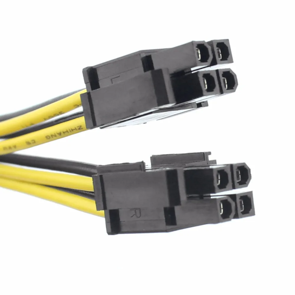 USB кабель питания для ПК 2 порта 4P + 4p 20 см|cable extender|4 pin cpucable power |