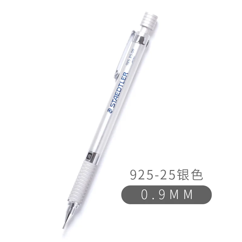 1pc 0.9mm Пособия по немецкому языку Staedtler 925 25 старших графит составление автоматический механический/чертеж/металлический пенал доя карандашей, пенал 0,3/0,5/0,7/0,9/2,0 мм школы и офиса - Цвет: 1pc 0.9mm