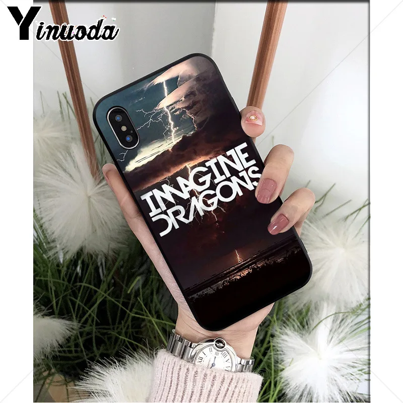 Yinuoda imagine Dragon TPU Мягкий силиконовый чехол для телефона, чехол для Apple iPhone 8 7 6 6S Plus X XS MAX 5 5S SE XR мобильных телефонов