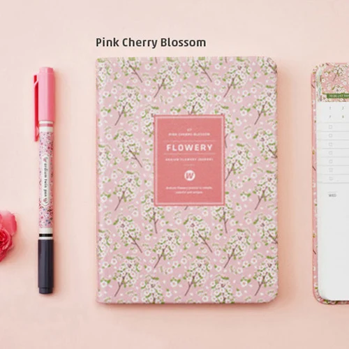 Cherry Blossom Корейский кавайный винтажный цветочный ежедневник Еженедельный ежедневник Органайзер бумажный блокнот А6 повесток дня - Цвет: Cherry Blossom