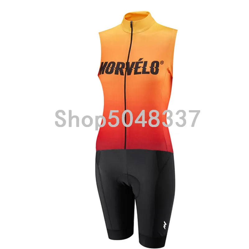 2019 Morvelo триатлонный костюм женский без рукавов Трикотажный жилет Skinsuit комбинезон