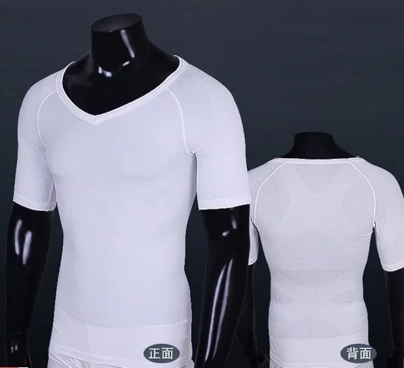 

Posture Corrector PRAYGER Corset Men Slimming Chest Shaper Male Control Waist Trainer Shirt Seamless Tummy Trimmer Top