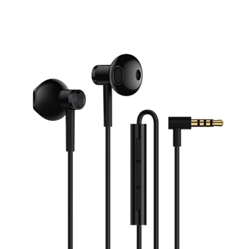 Новинка, оригинальные наушники xiaomi, гибридные Двойные драйверы, половинные наушники, mi наушники, проводные наушники mi c для телефона, auriculares