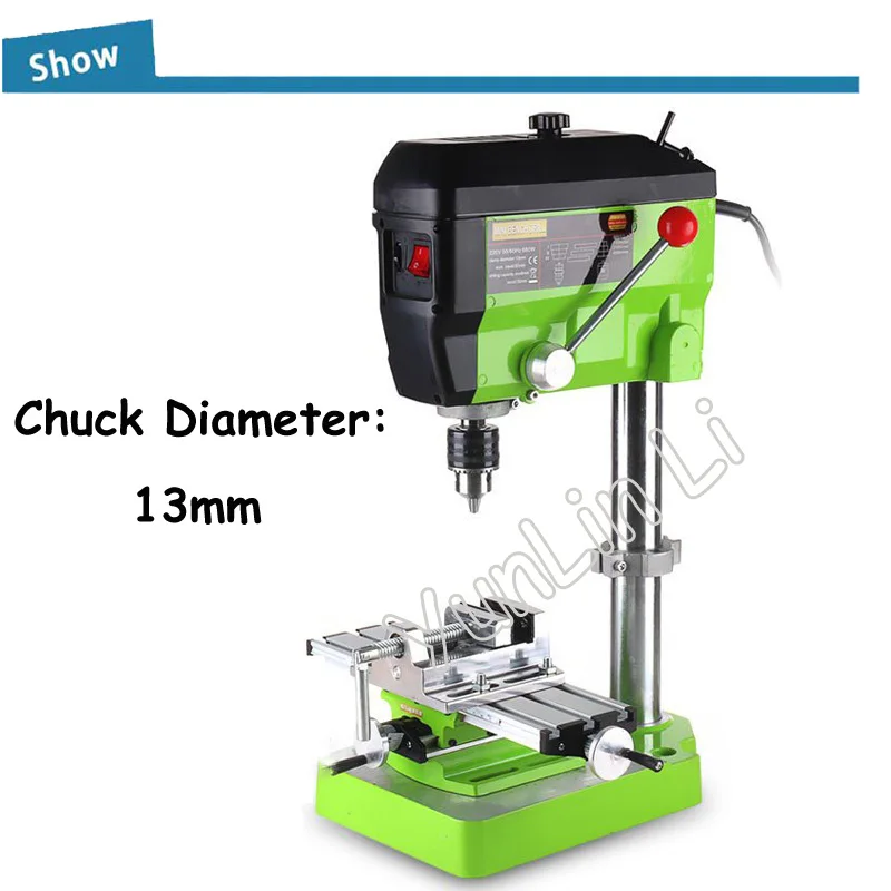 Mini Electric Drilling Machine Variable Drill Press Grinder Jewelry Drill Machine Electric Drill+ Workbench+ Flat-nose Pliers