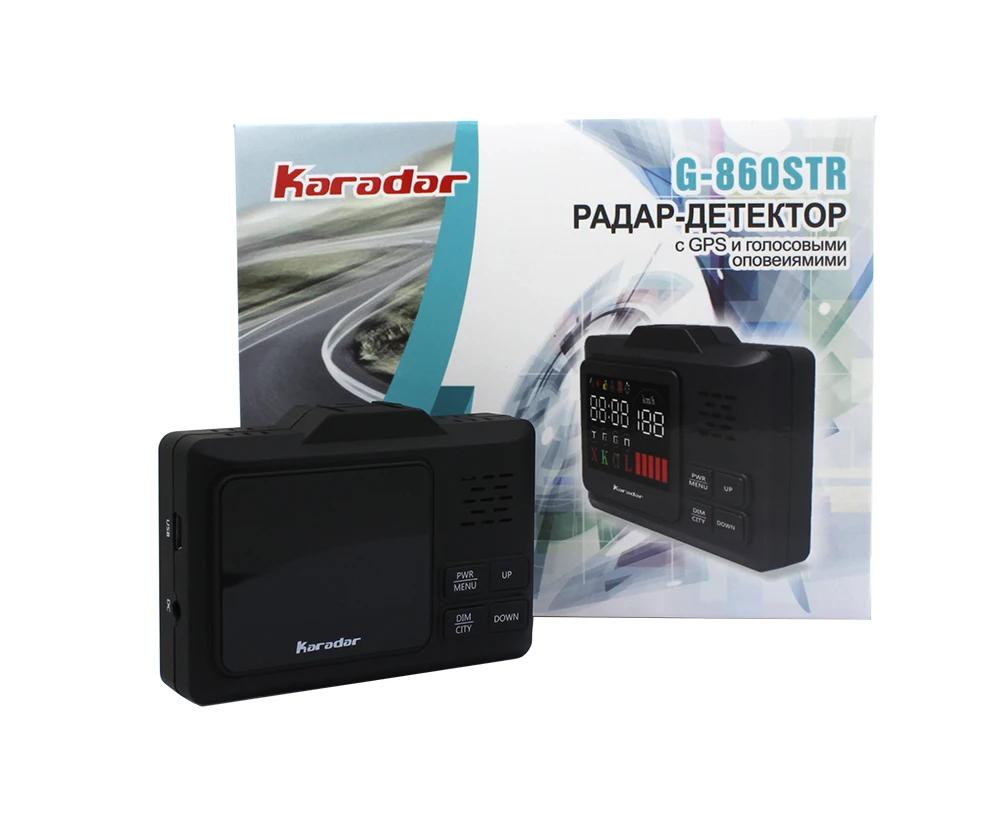 KARADAR светодио дный светодиодный gps Радар детектор G 860STR Анти радар автомобильный