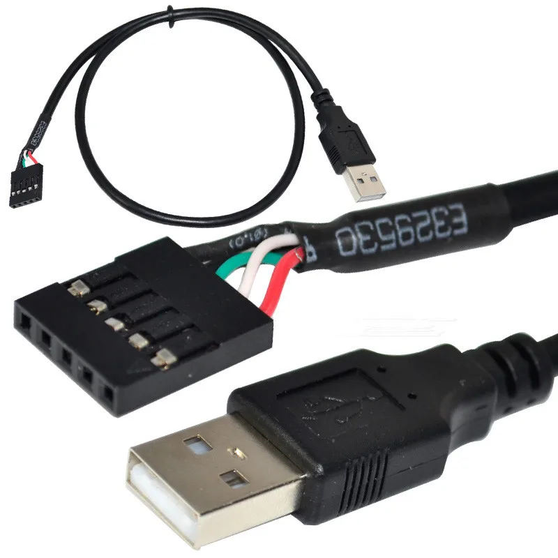 50 см USB 2 0 A штекер для 1x 5Pin мама 1 &quotUSB заголовок PCB Материнская плата кабель|motherboard