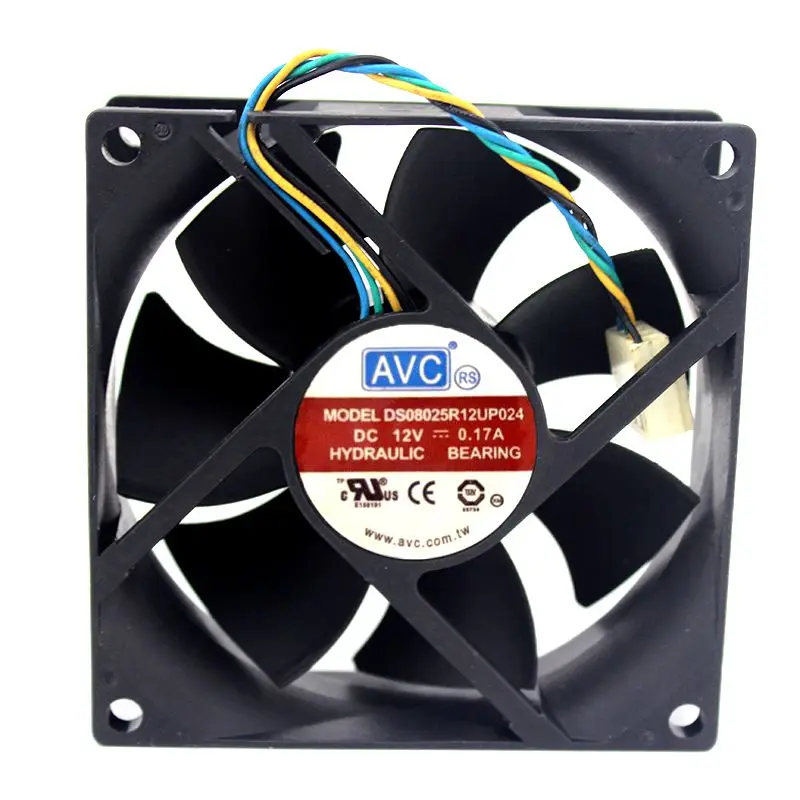 Оригинальный Для AVC DS08025R12UP024 8025 12В 0.17A ШИМ контроль скорости 4-линейный процессор