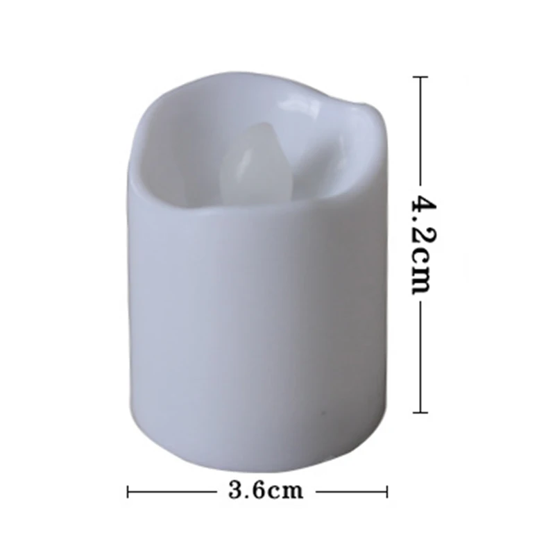 12 шт. яркий мерцающий беспламенный светодиодный светильник для чая