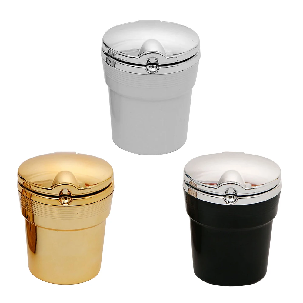 Автомобильная пепельница со светодиодный свет сигаретного дыма путешествия