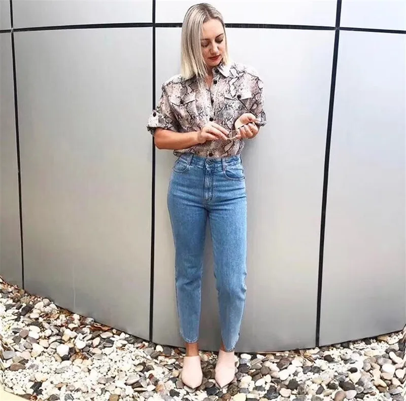 Весна 2019 Новое поступление Женская блузка с принтом| |
