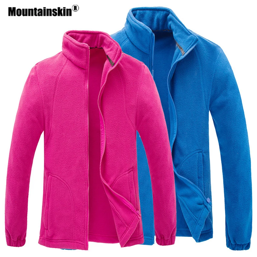 Mountainskin для мужчин и женщин Зимние флисовые куртки для спорта на открытом воздухе термо ветровка для пешего туризма треккинга лыжного спорта рыбалки Брендовое пальто VA348