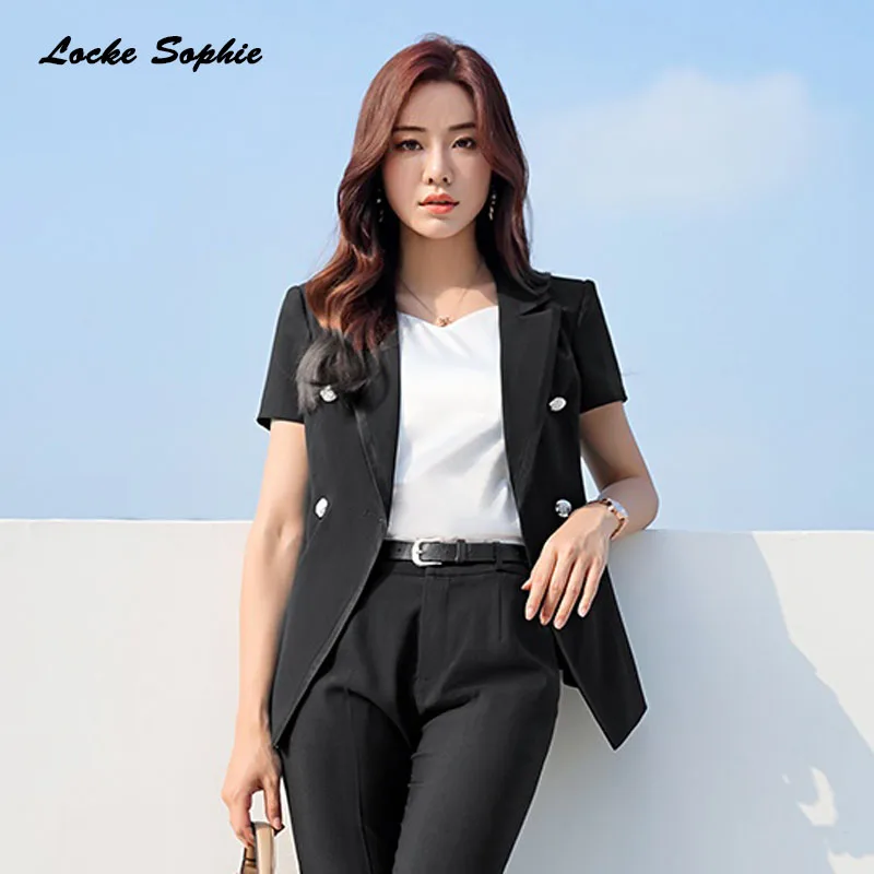 

1pcs Women Plus size Blazers coats 2021 Spring cotton blend buckle Splicing Small Suits jackets ladies Skinny Blazers Suits coat