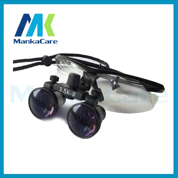 High Quality 3.5X time Beauty Surgical Binocular Loupes Magnifier Glasses 100% original surgical optical glass Blue color