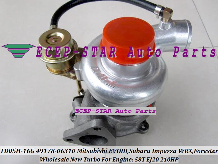 Бесплатная доставка TD05-16G 49178-06310 49178 06310 14412AA092 Турбокомпрессор для Mitsubishi EVO 3 SUBARU