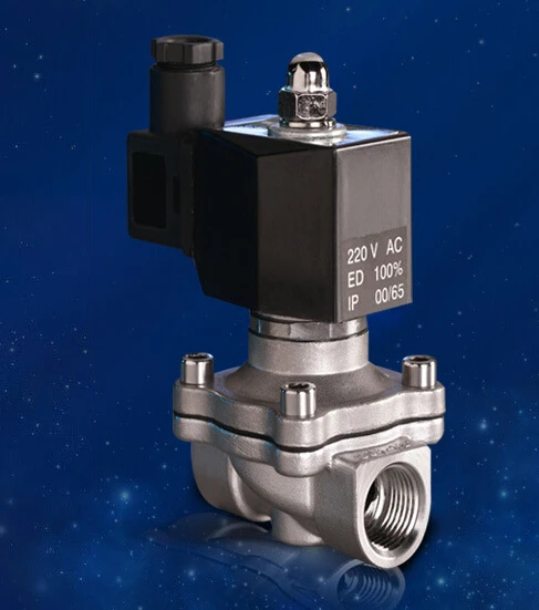 

1/2" Stainless Steel Electric solenoid valve Normally Closed IP65 Square coil water solenoid valve
