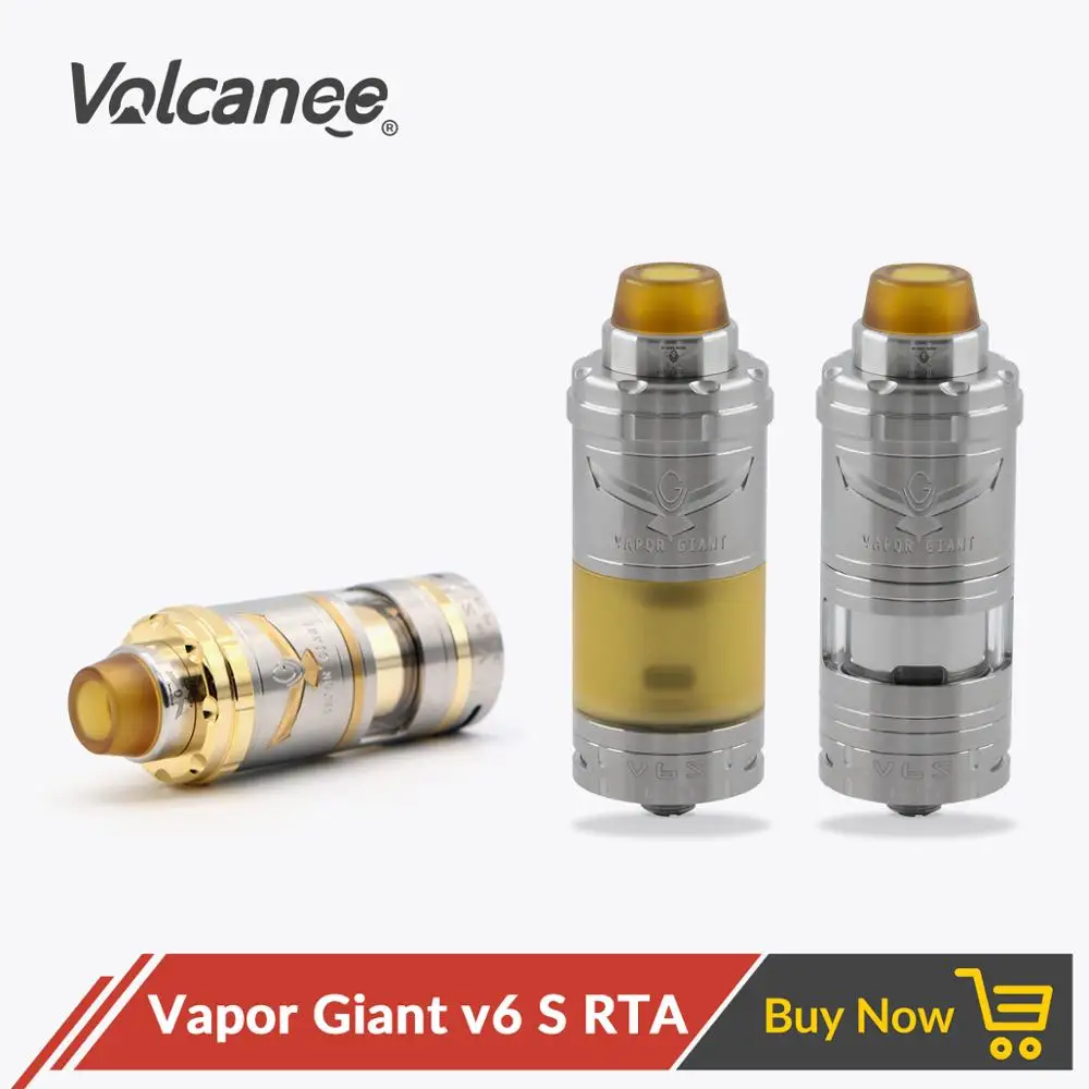 Volcanee Shenray Vapor Giant V6S RTA 316SS 5 мл/6 мл одна катушка с верхним наполнением Нижняя система