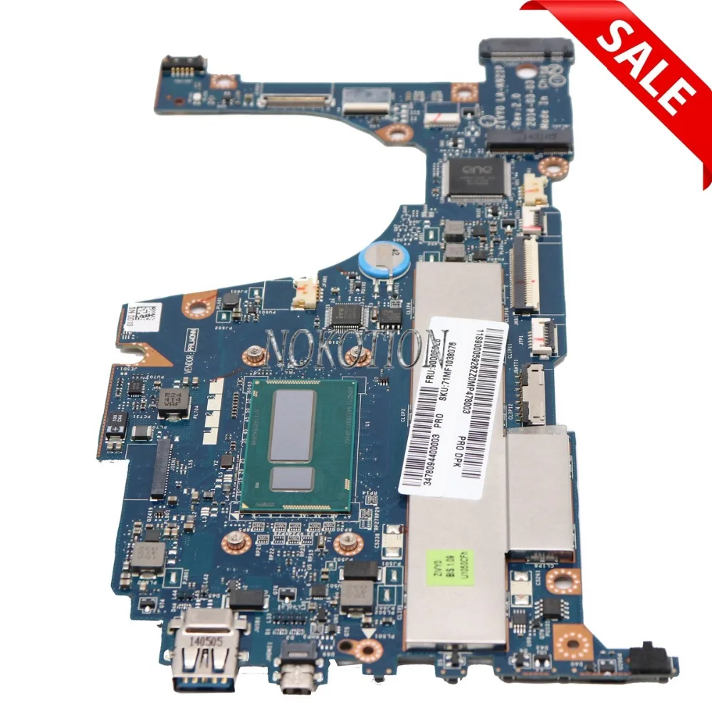 nokotion zivy0 la a921p laptop motherboard for lenovo yoga 2 13 sr1eb i7 4510u 8gb ram memory main board full tested free global shipping