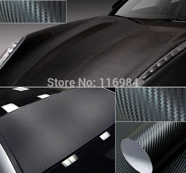 Автомобильная виниловая плёнка из углеродного волокна 30 см х 1 27 м|carbon fiber vinyl|fiber