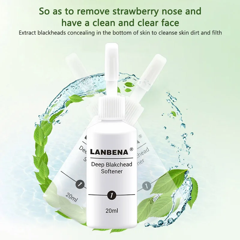 Горячая продажа LANBENA лечение пор эссенция для удаления угрей носа усадка
