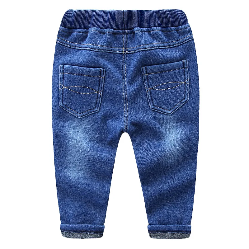 Плотные джинсы для девочек детские детей леггинсы мальчиков и плотные флисовые