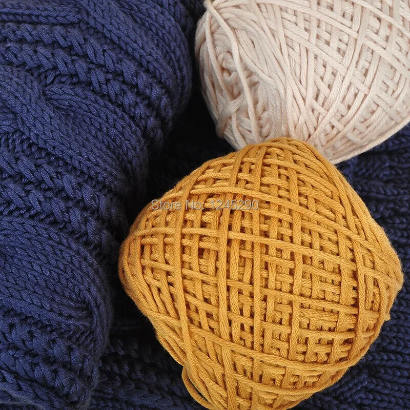 400 граммов молочного хлопка толстая пряжа для вязания шарфа ручного 2 мяча