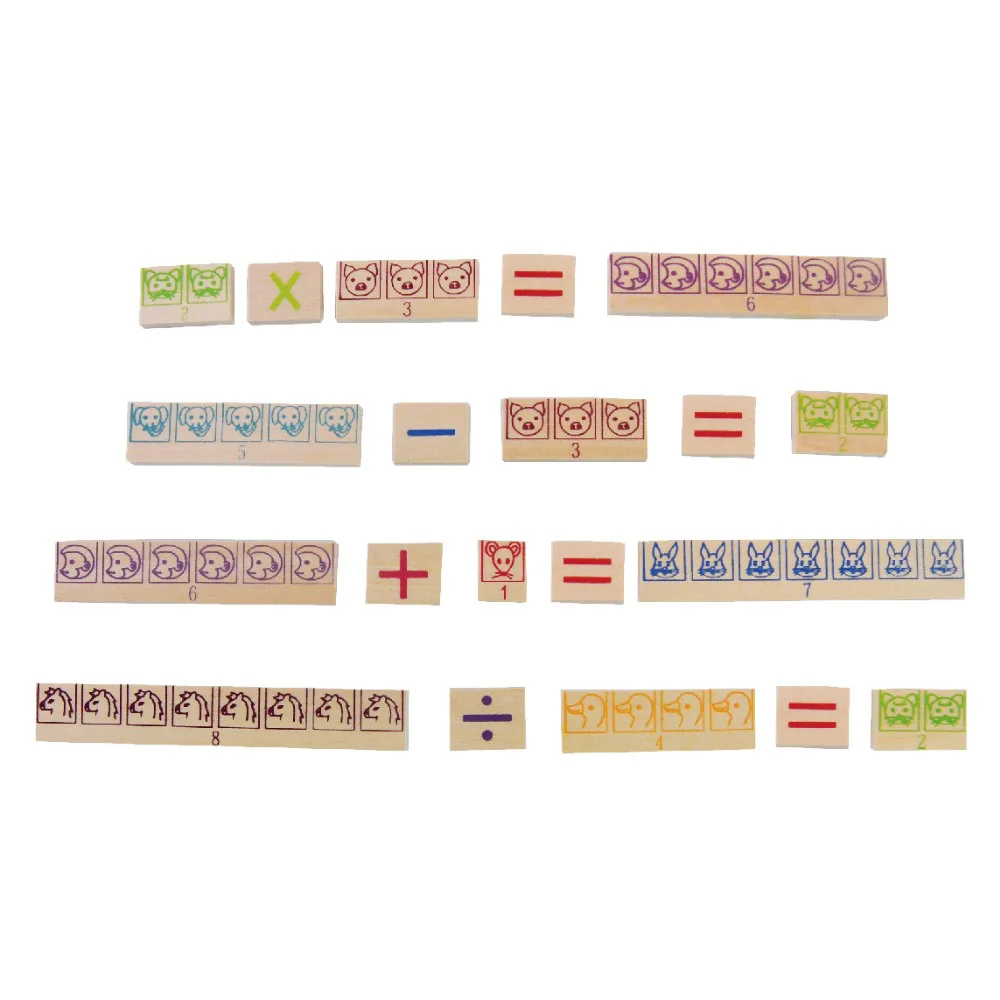 Новые Детские деревянные игрушки ToysMontessori материалы Обучения добавить вычитание