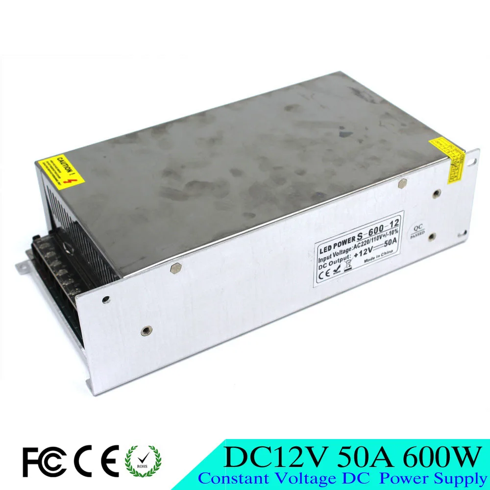 Одиночное выходное маленькое напряжение 600W 50A 12V импульсный источник питания для