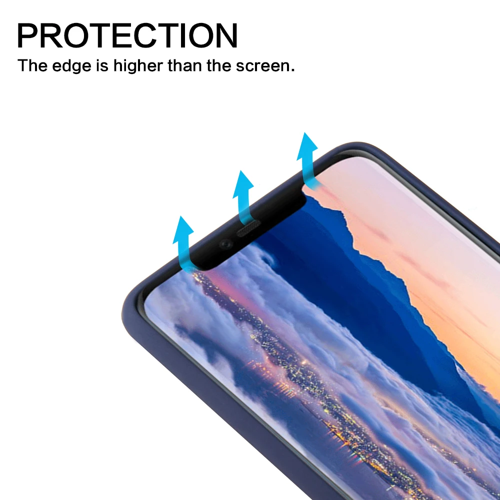 Для huawei mate 20 Pro Чехол Мягкий силиконовый удобный кожаный защитный чехол на заднюю