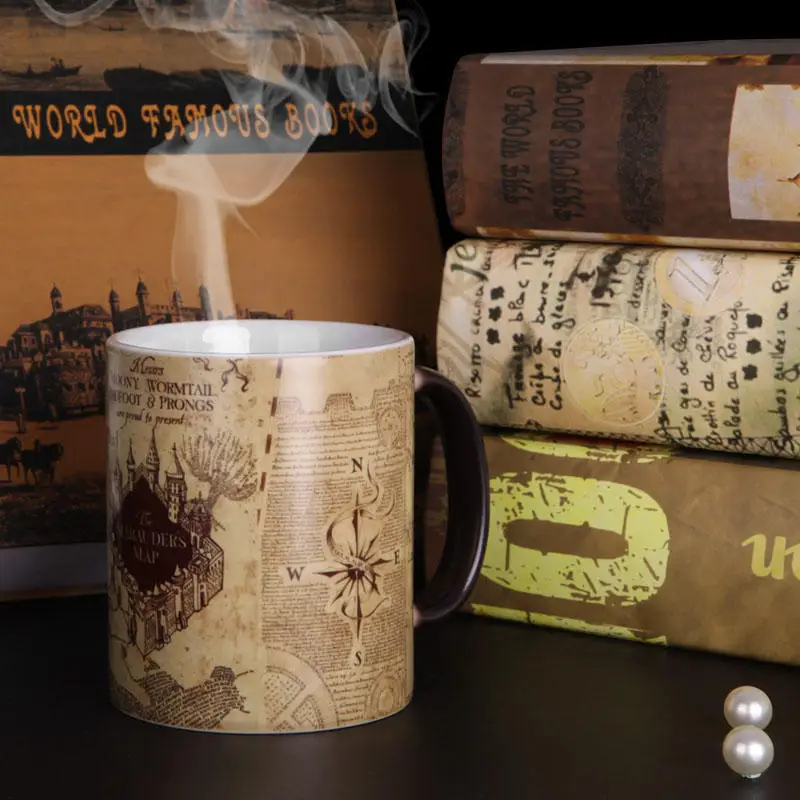 350 мл кружка Милая карта тепломеняющая Чувствительная Волшебная керамическая