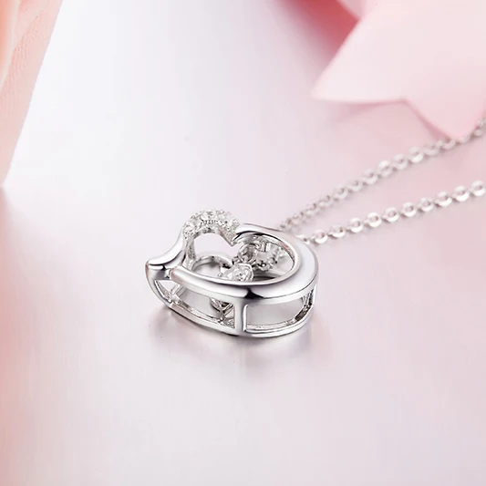 Jo мудрость сердца Форма Цепочки и ожерелья подвеска для Для женщин 925 серебро