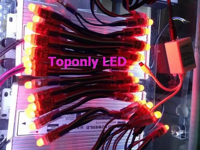 СВЕТОДИОДНАЯ Гирлянда RGB DC5v 12 мм для Рождественского украшения меняющая цвет