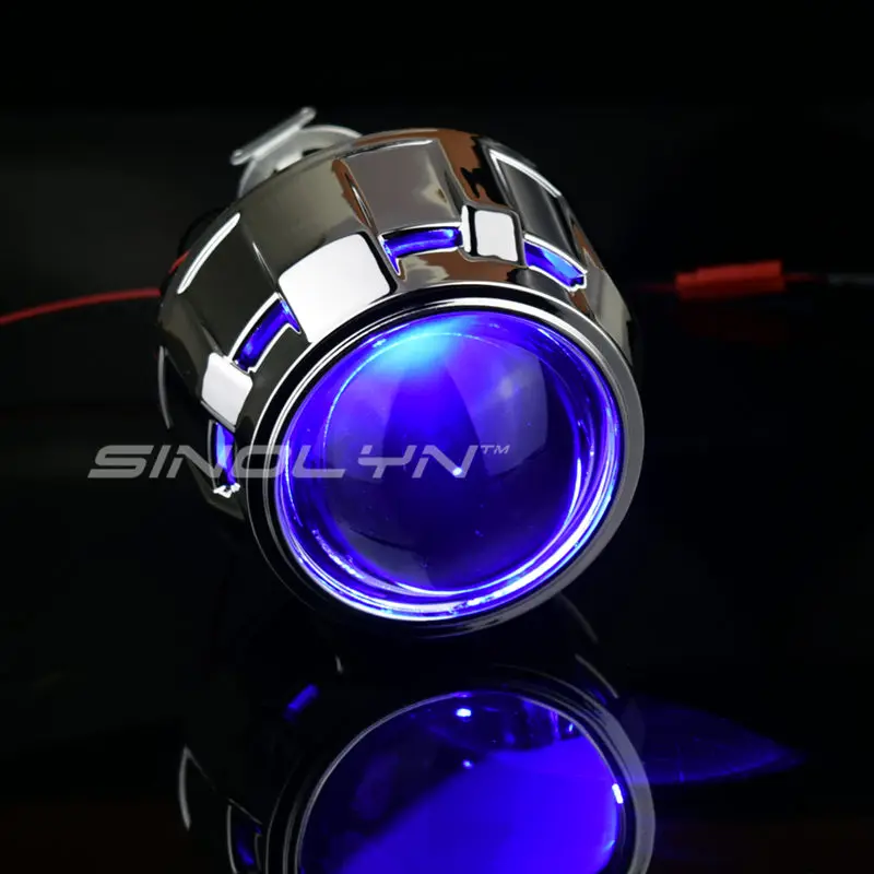 SINOLYN Upgrade Mini 8,0 2,5 H1 HID Bi-xenon проектор объектив WST Devil Eyes для автомобиля мотоцикла тюнинг фар модифицированный H4 H7