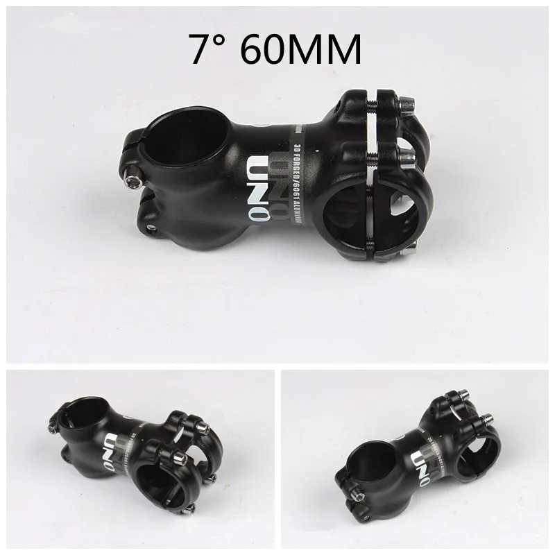 7 degree 60MM UNO Алюминий MTB дорожный велосипед велосипедный вынос руля 31,8 мм 60-130 мм Велоспорт стволовых части для гоночного велосипеда 7/17 градусов - Цвет: 7 degree 60MM